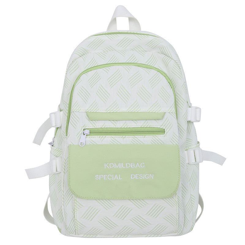Geometric Patterned Casual Backpack