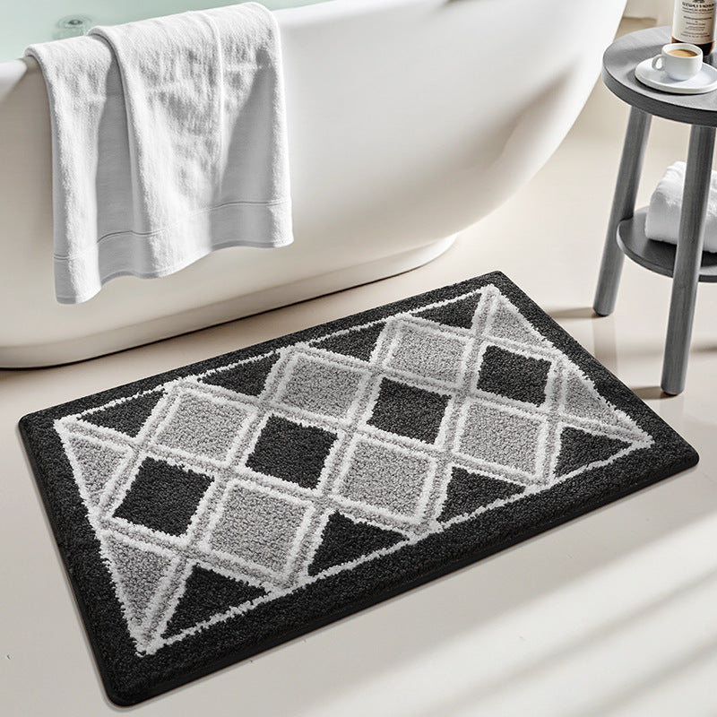 Turtle-Themed Plush Bath Mat Bowlift