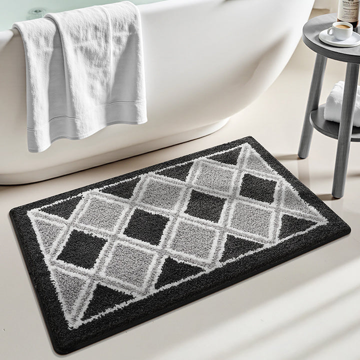 Turtle-Themed Plush Bath Mat Bowlift