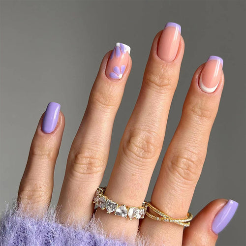 Artful and elegant nail art with floral and geometric designs Bowlift