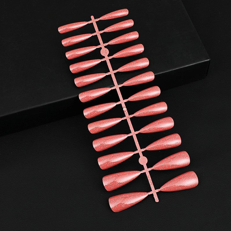 Glittering artificial nails in elegant design Bowlift