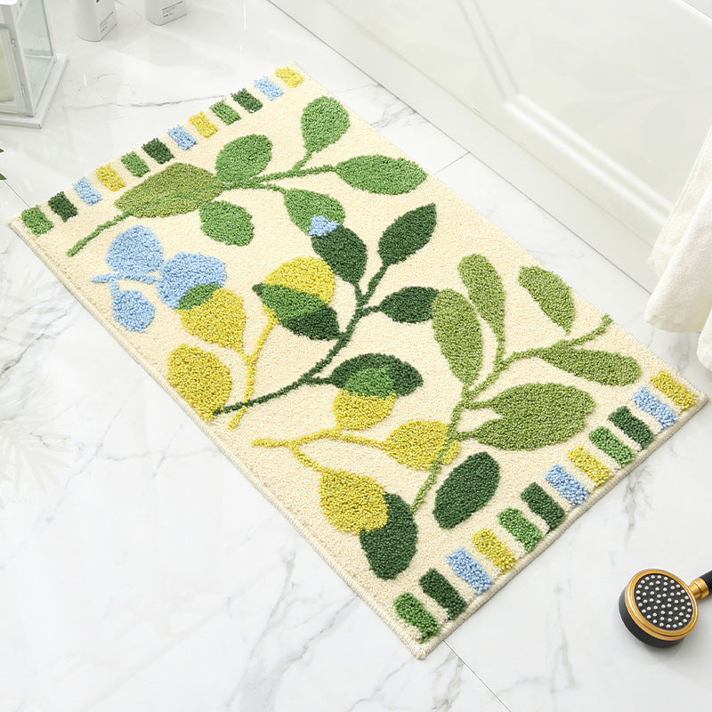 Plush Cat Theme Bath Mat