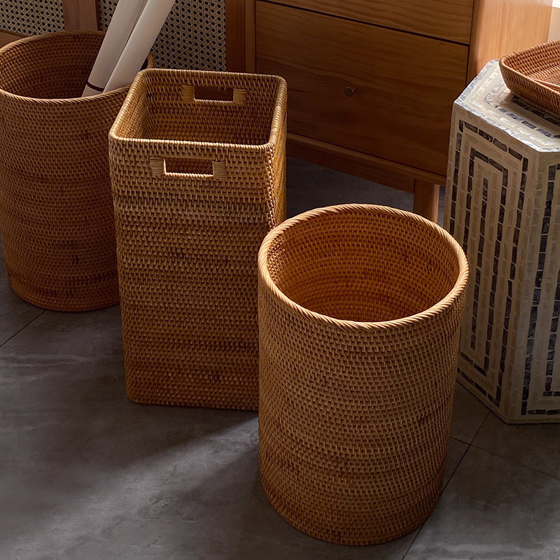Women rectangular storage basket with practical handle Bowlift