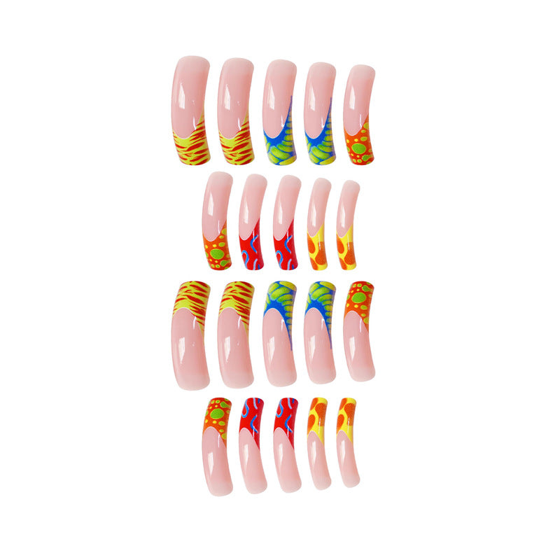Artistic Long Nail Art Extensions Bowlift
