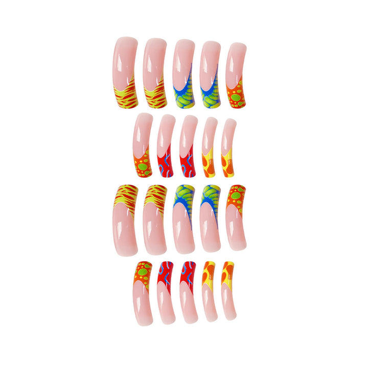 Artistic Long Nail Art Extensions Bowlift