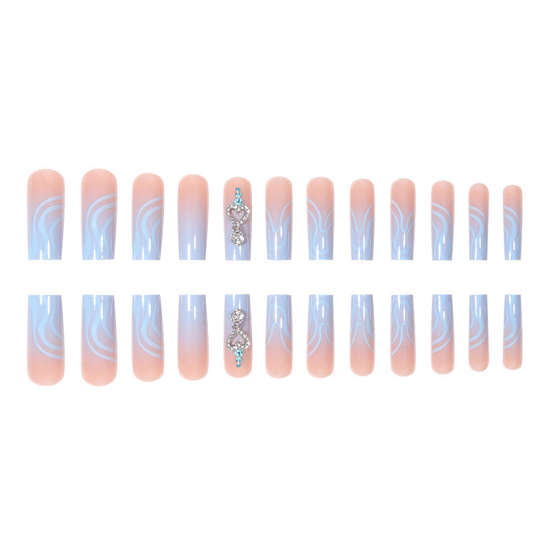 Elegantly Designed Graphic Abstract Nail Art Extensions Bowlift