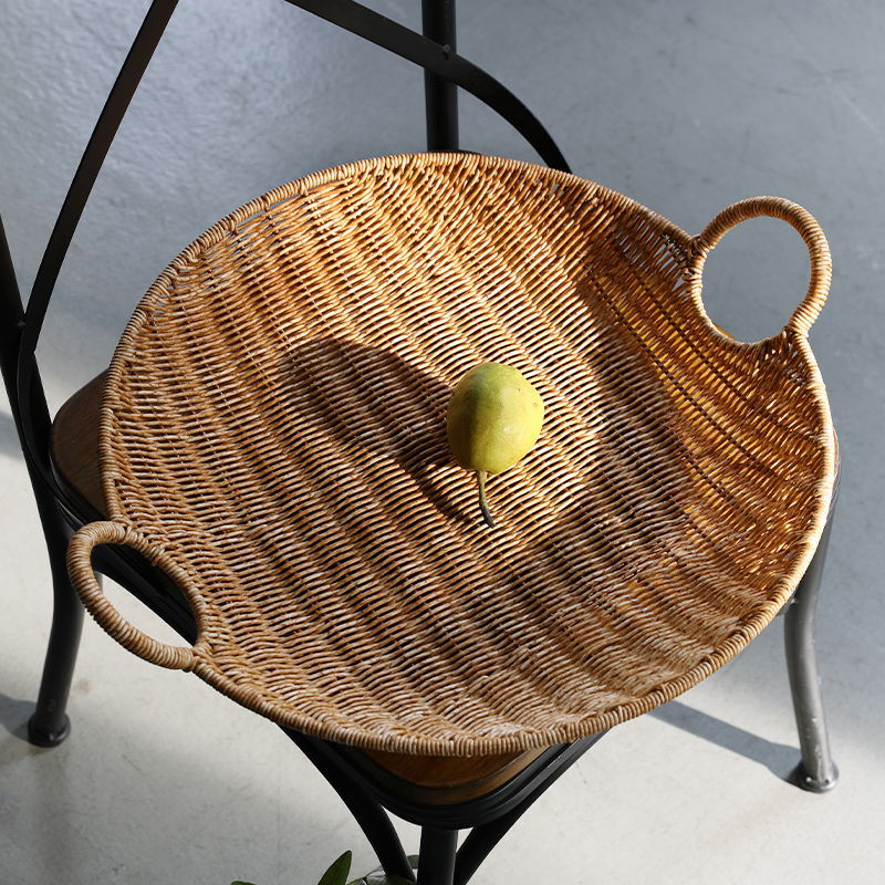 Handwoven Rectangular Storage Basket with Comfortable Handles Bowlift