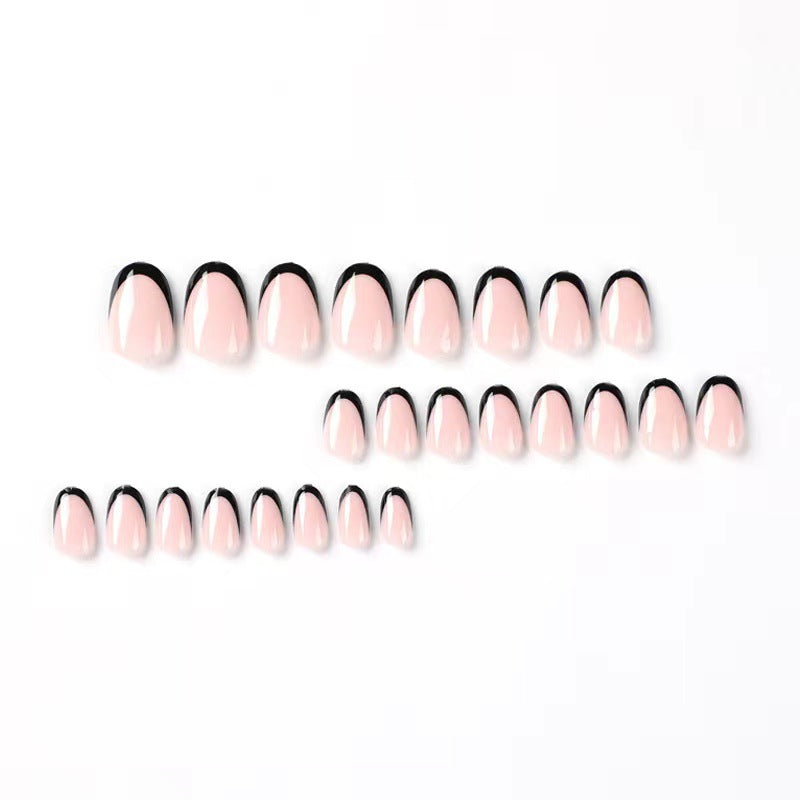 Acrylic nail set with elegant French tips and exciting ombre design Bowlift