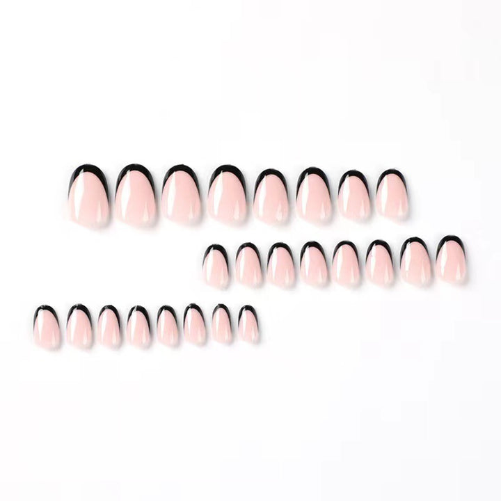 Acrylic nail set with elegant French tips and exciting ombre design Bowlift