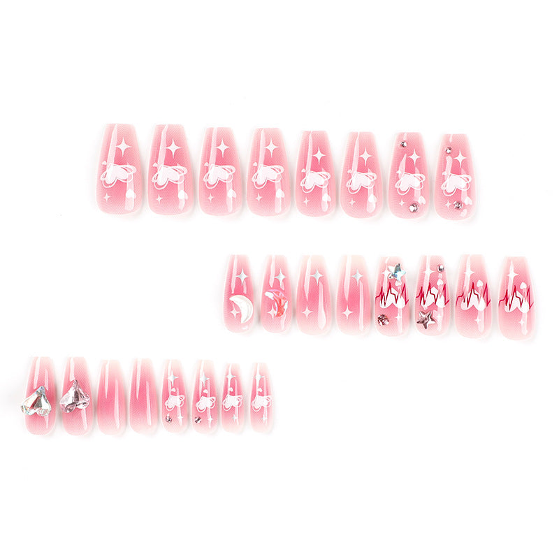 Artful Gel Nails with Glamorous Decorations Bowlift