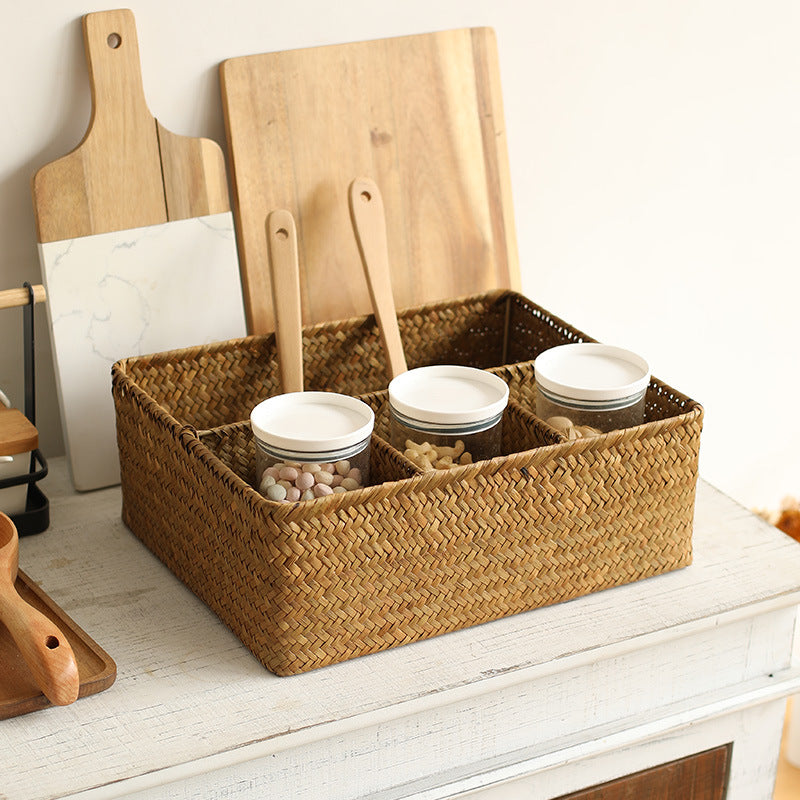 Unisex Versatile Storage Basket with Three Compartments Bowlift