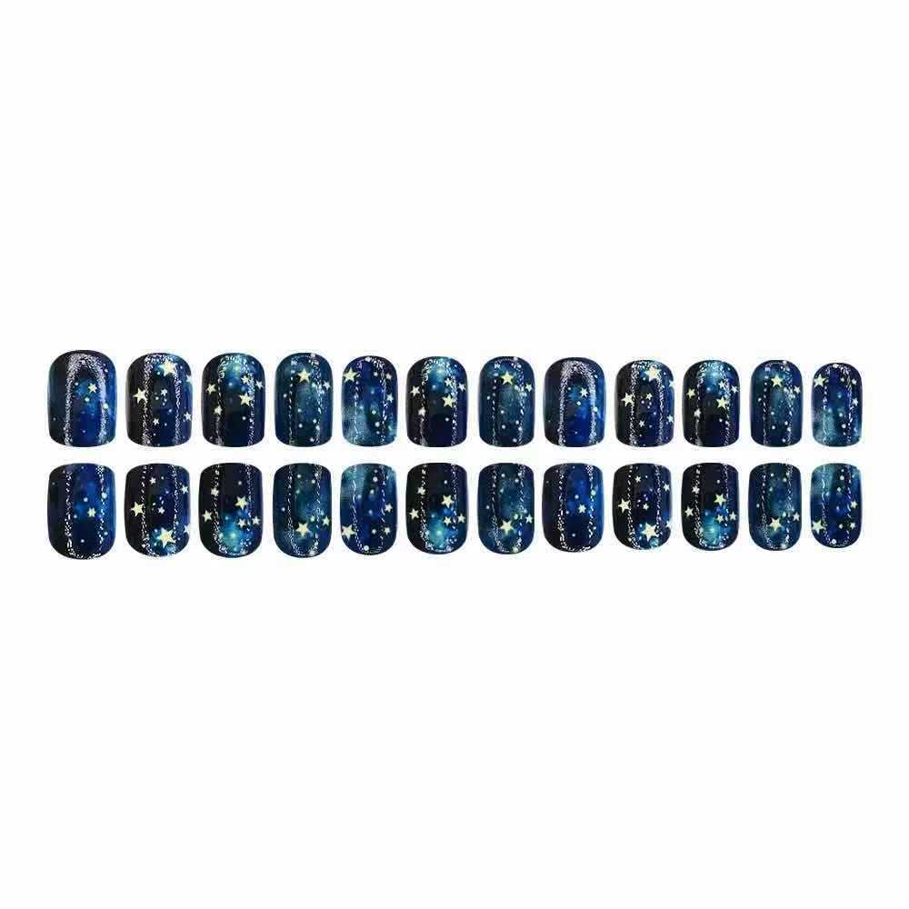 Nail art set with sparkling stars and cosmic motifs Bowlift