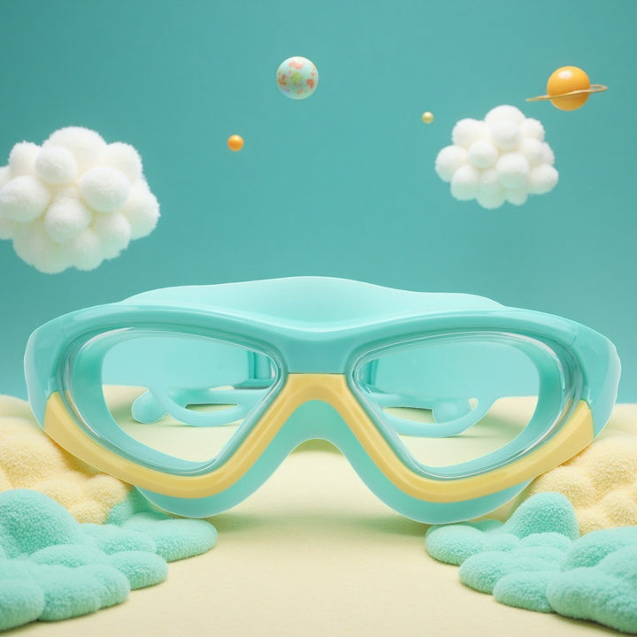 Swimming mask with wide field of vision Bowlift