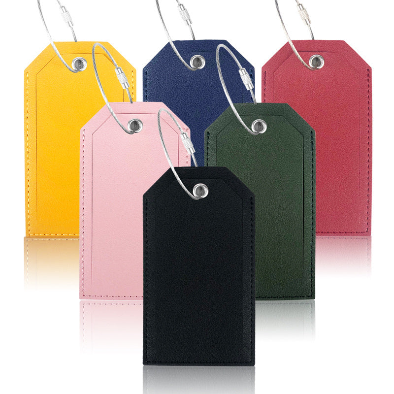 Premium Leather Luggage Tag Bowlift