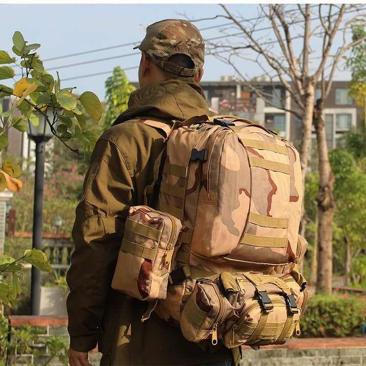 Tactical Backpack With Versatile Storage Space And Modular Pockets Bowlift