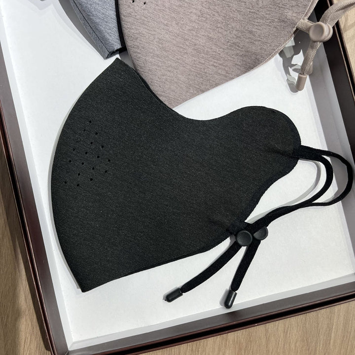 Contoured Breathable Fabric Face Mask with Adjustable Ear Cords Bowlift