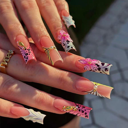 Artistic Floral Nail Tip Collection Bowlift