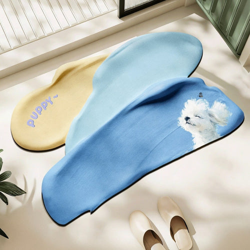 Playful Rainbow-Themed Bath Mat Bowlift