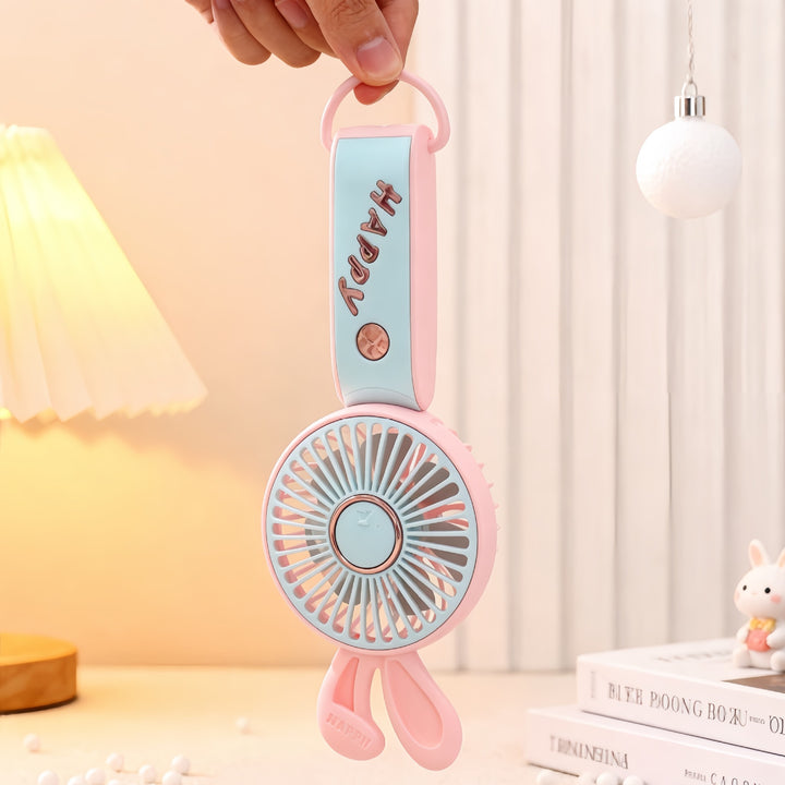 Women's Portable USB Fan with Playful Animal Design Bowlift