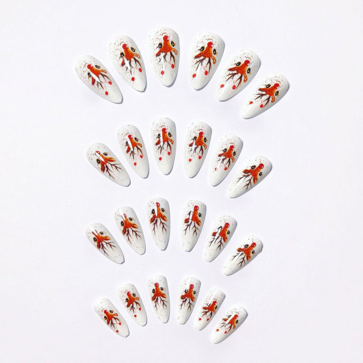 3D Reindeer-Themed Nail Art Bowlift