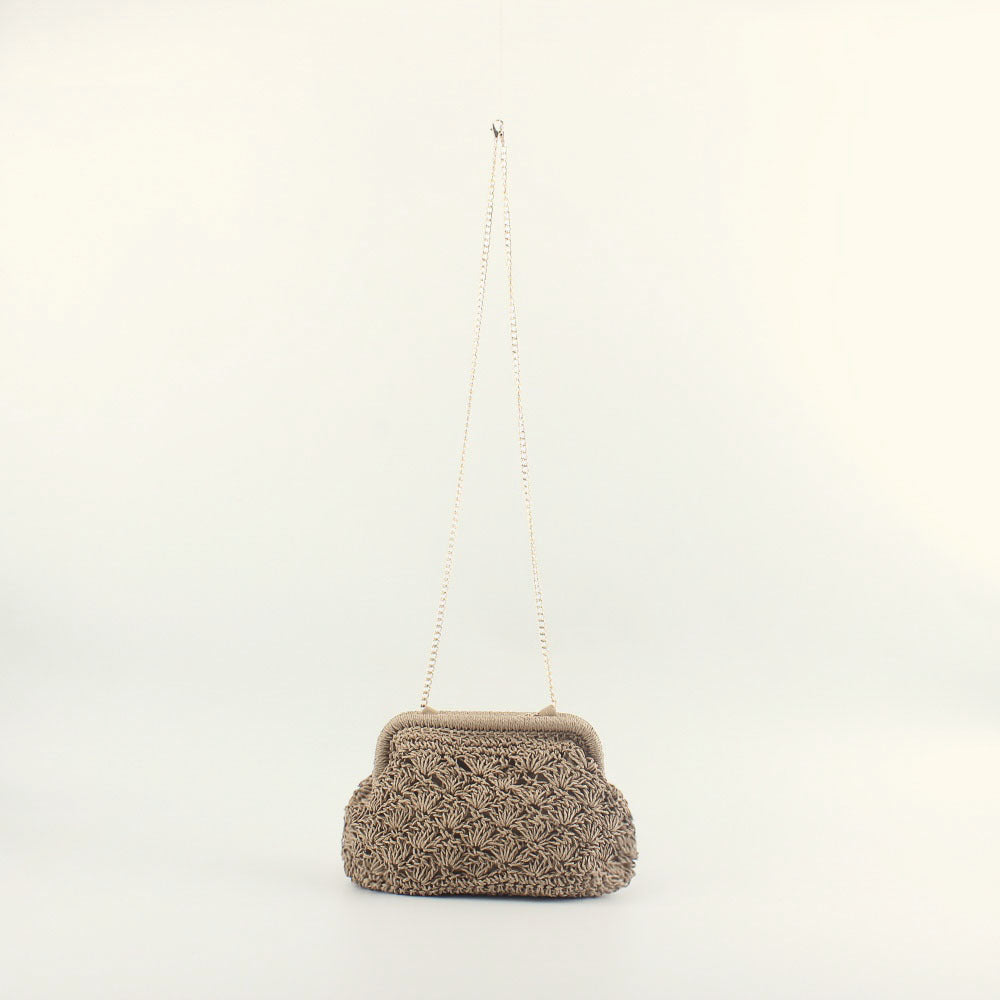 Clutch bag in elegant crochet style Bowlift