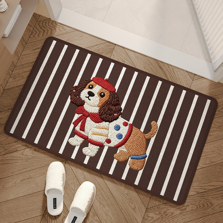 Cartoon Dog-Shaped Bath Mat