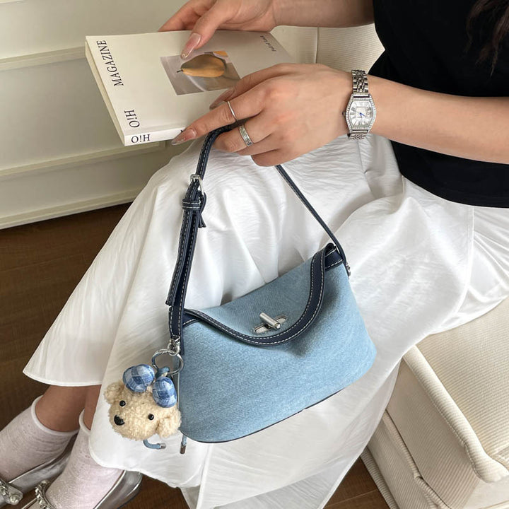 Stylish Soft Fabric Crossbody Handbag Bowlift