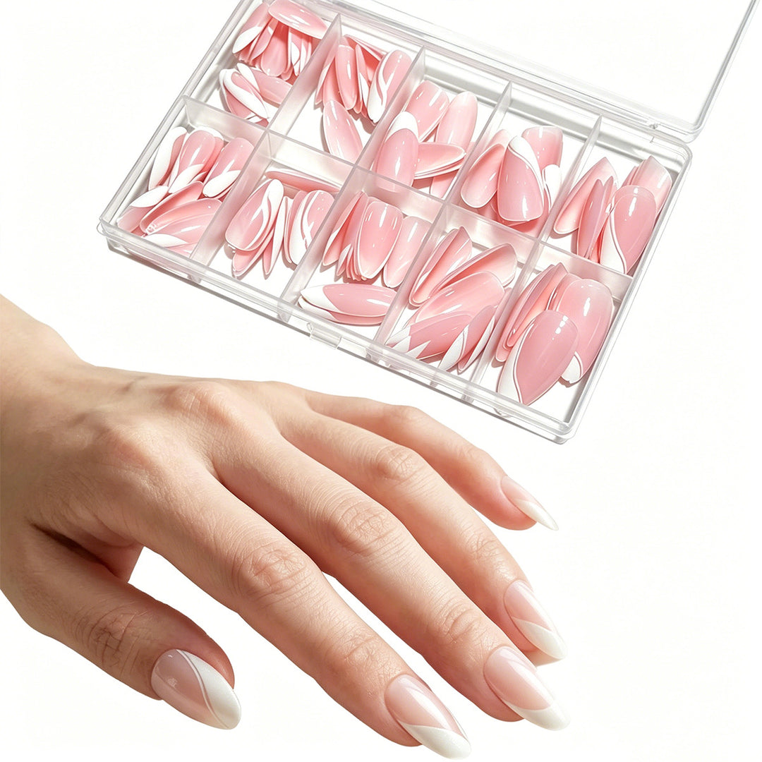 Premium Press-On Nail Tips Set Bowlift