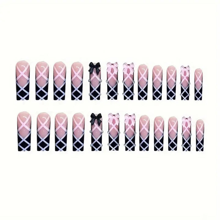 Artistic Long Stiletto Nail Enhancements Bowlift