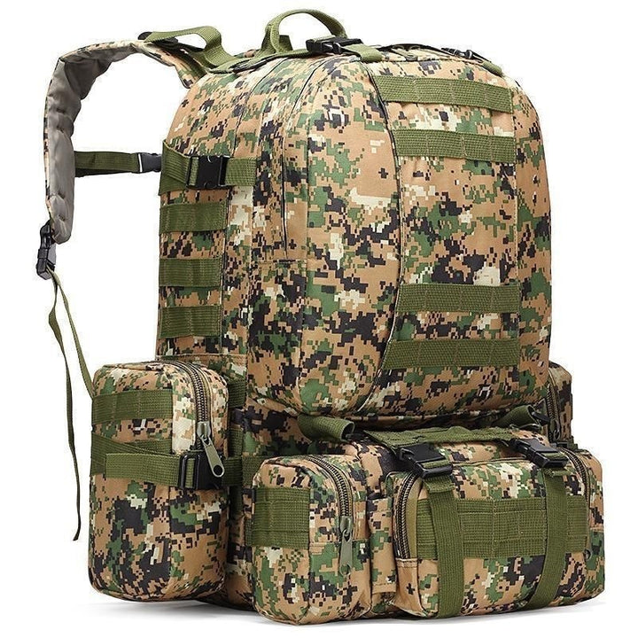 Tactical Backpack With Versatile Storage Space And Modular Pockets Bowlift