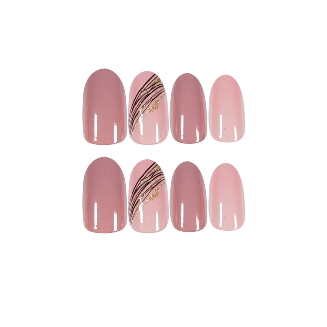 Premium Almond-Shaped Press-On Nail Set Bowlift