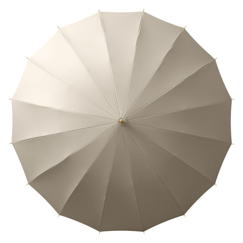 Ladies elegant umbrella with handle made of natural materials Bowlift