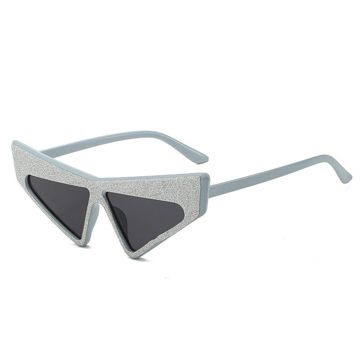 Women's futuristic sunglasses with glittering frame Bowlift
