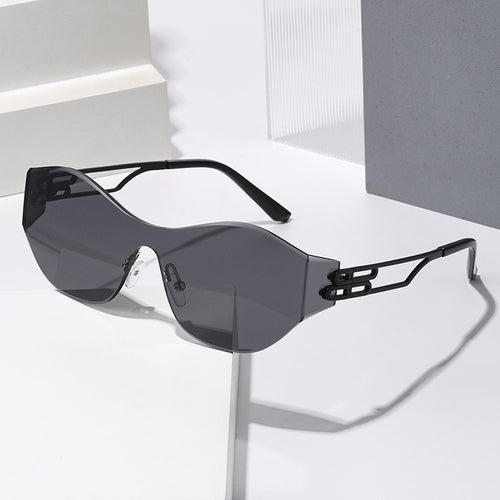 Futuristic Angular Shield Sunglasses