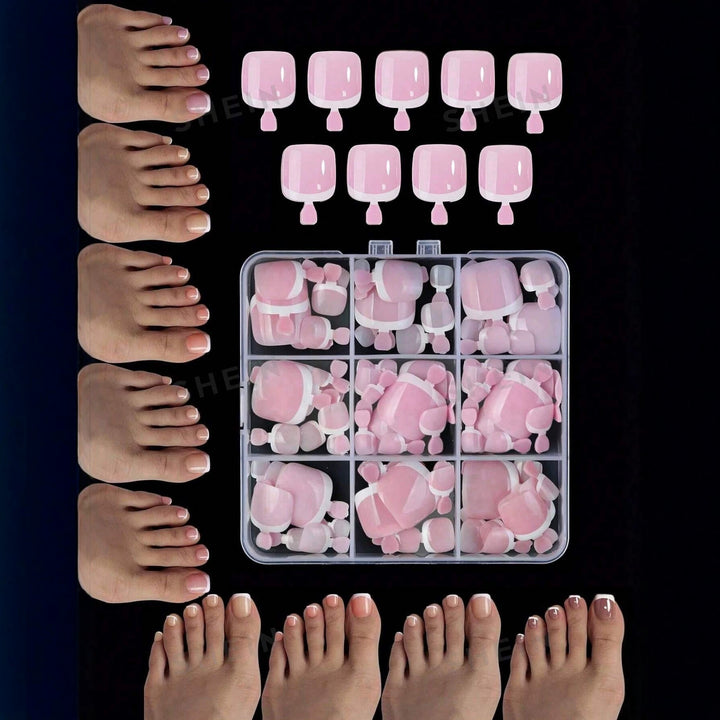 Decorative Press-On Pedicure Kit Bowlift