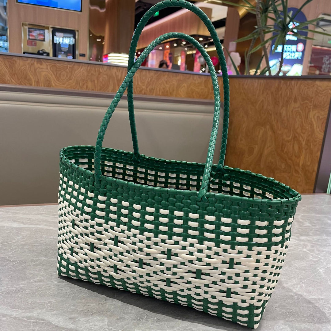 Stylish Woven Tote Bag Bowlift