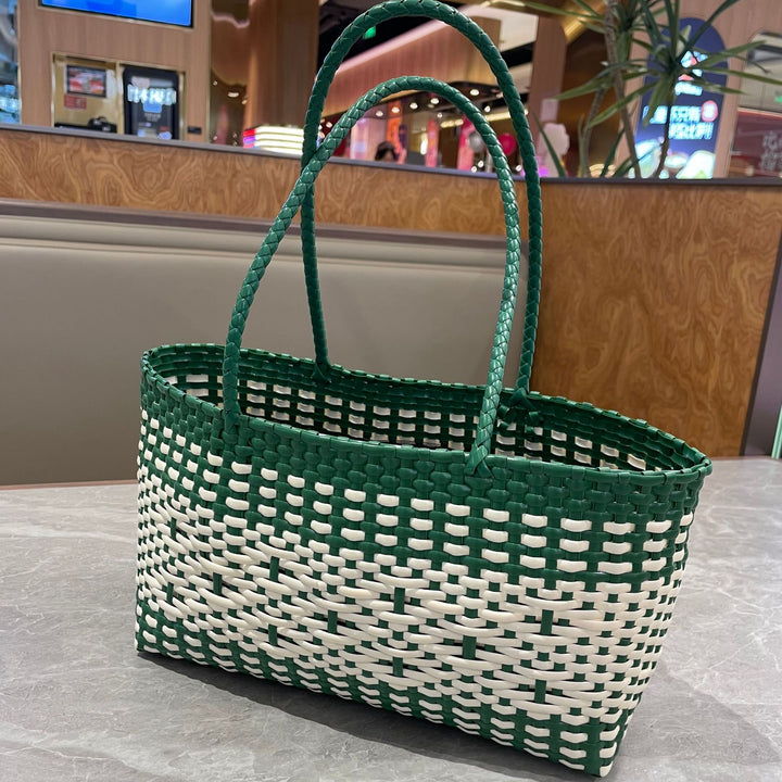 Stylish Woven Tote Bag Bowlift