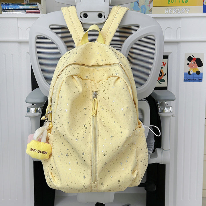 Star-Patterned Lightweight Backpack Bowlift