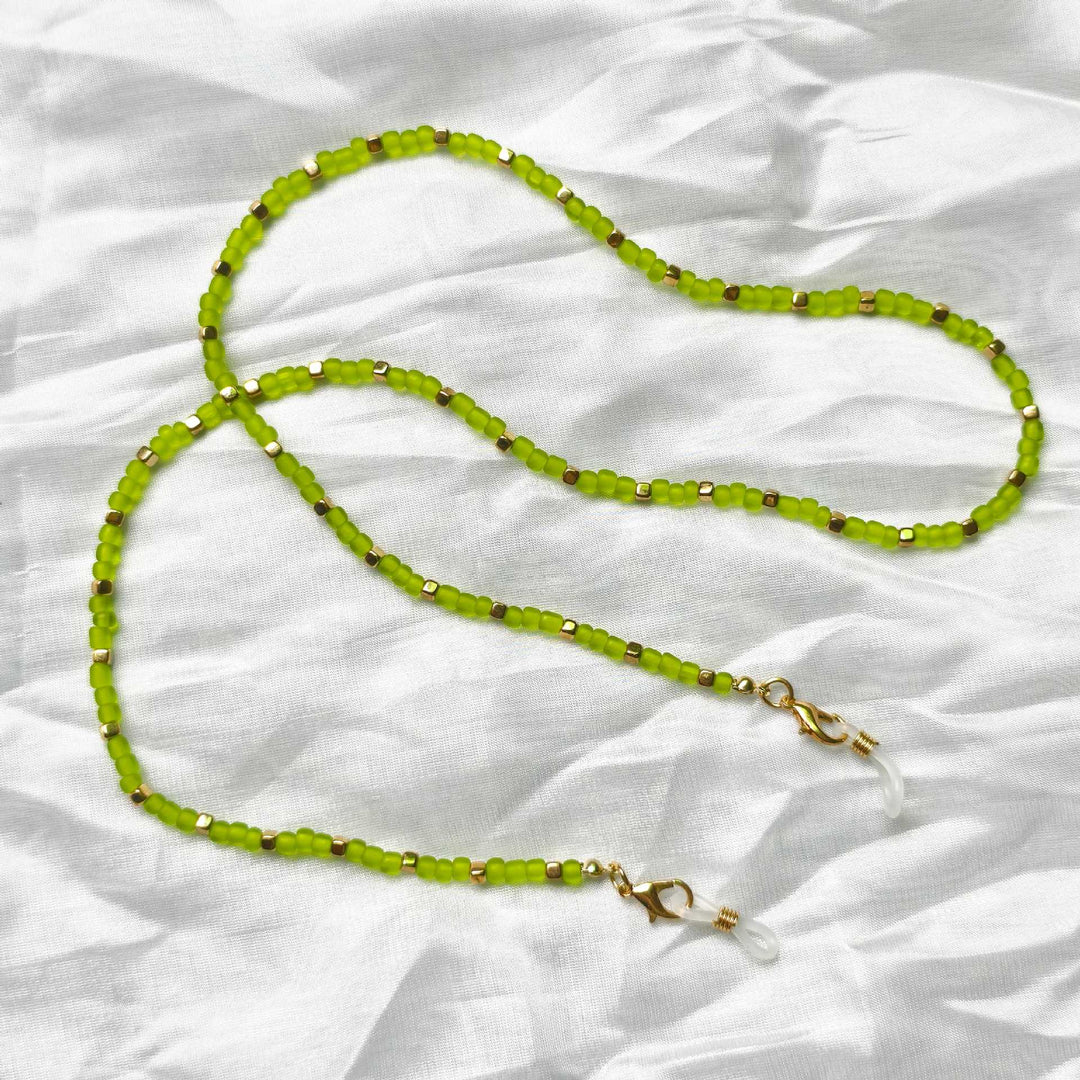 Fashionable Glasses Holder Chain Made of Colorful Beads Bowlift