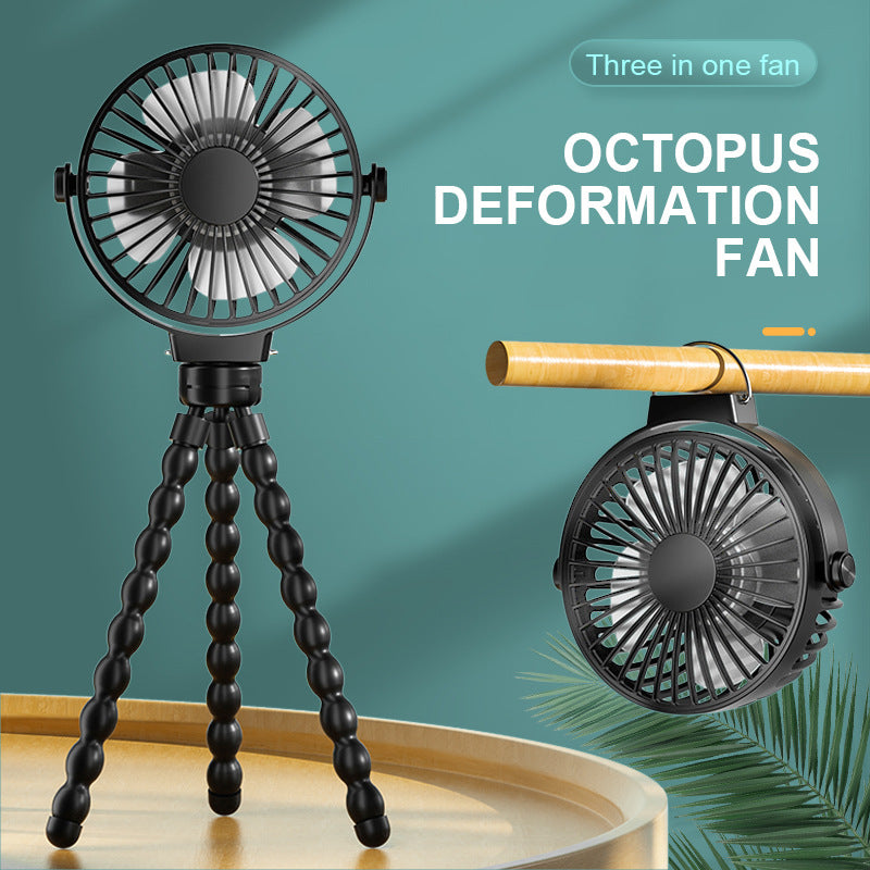 Unisex compact flexible hand and table fan with flexible tripod Bowlift