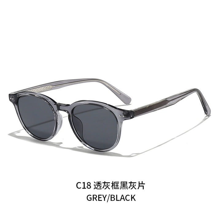 Women's round fashionable sunglasses with UV protection Bowlift