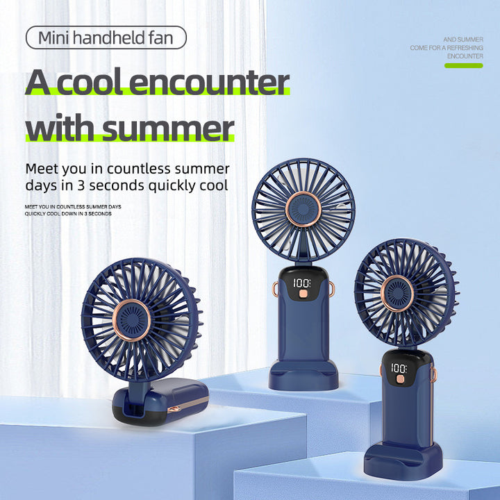 Women's portable table fan with LED display Bowlift
