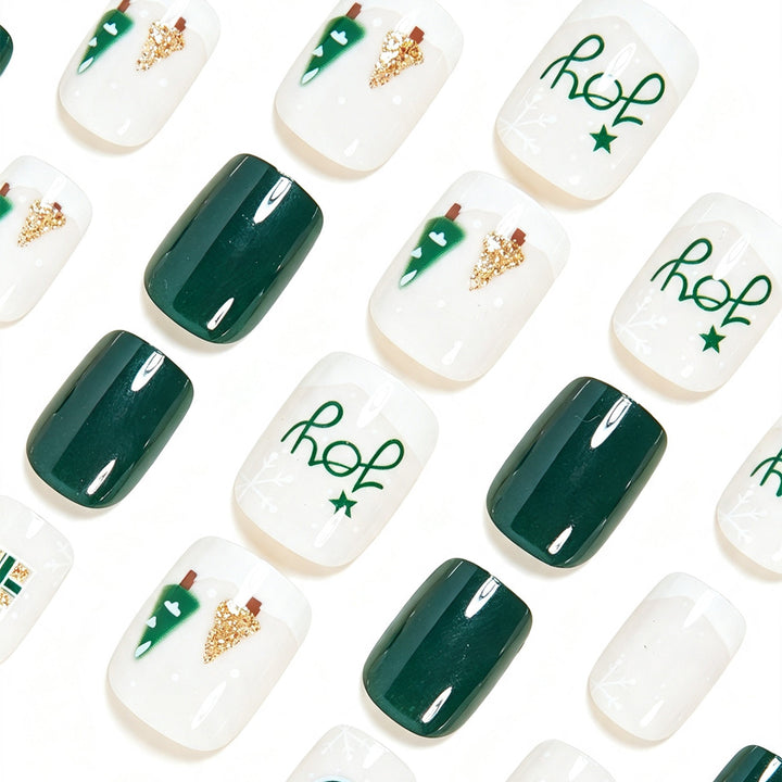 Festive Holiday Nail Art Design Bowlift