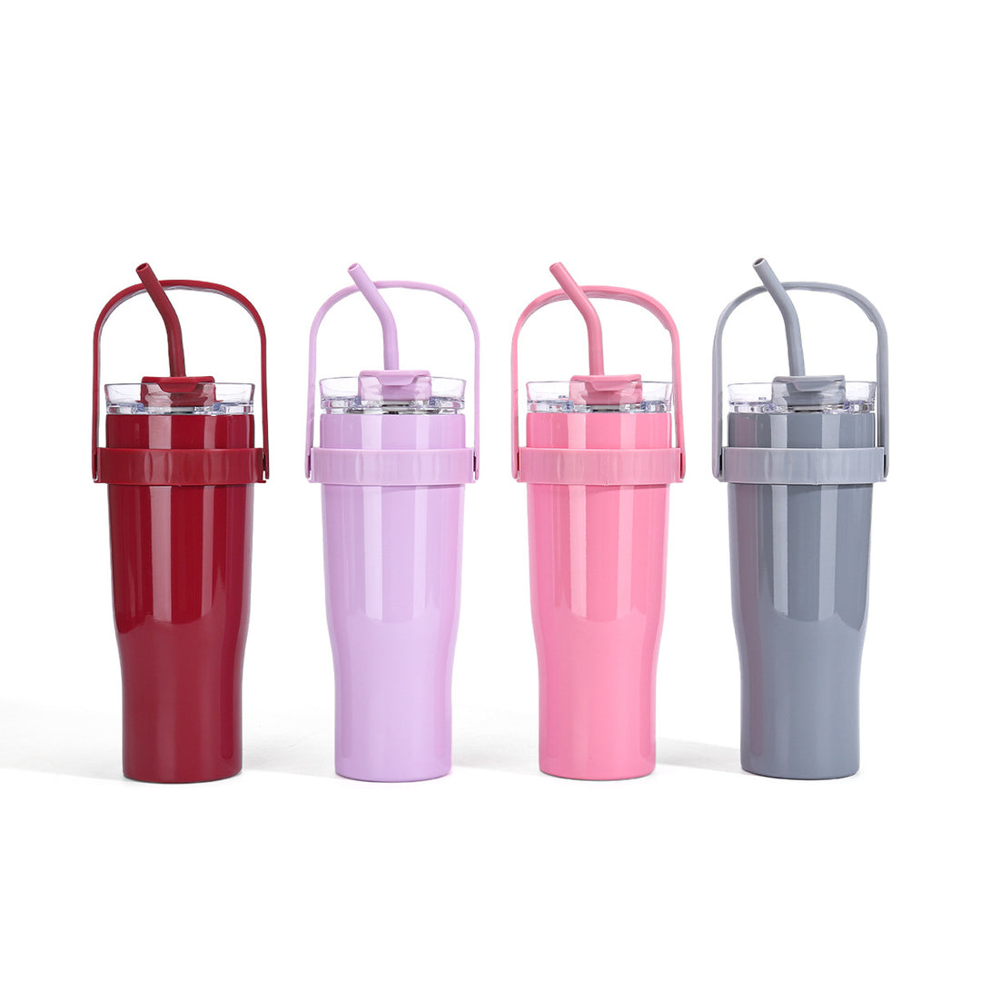 Women's drinking cup with straw Bowlift