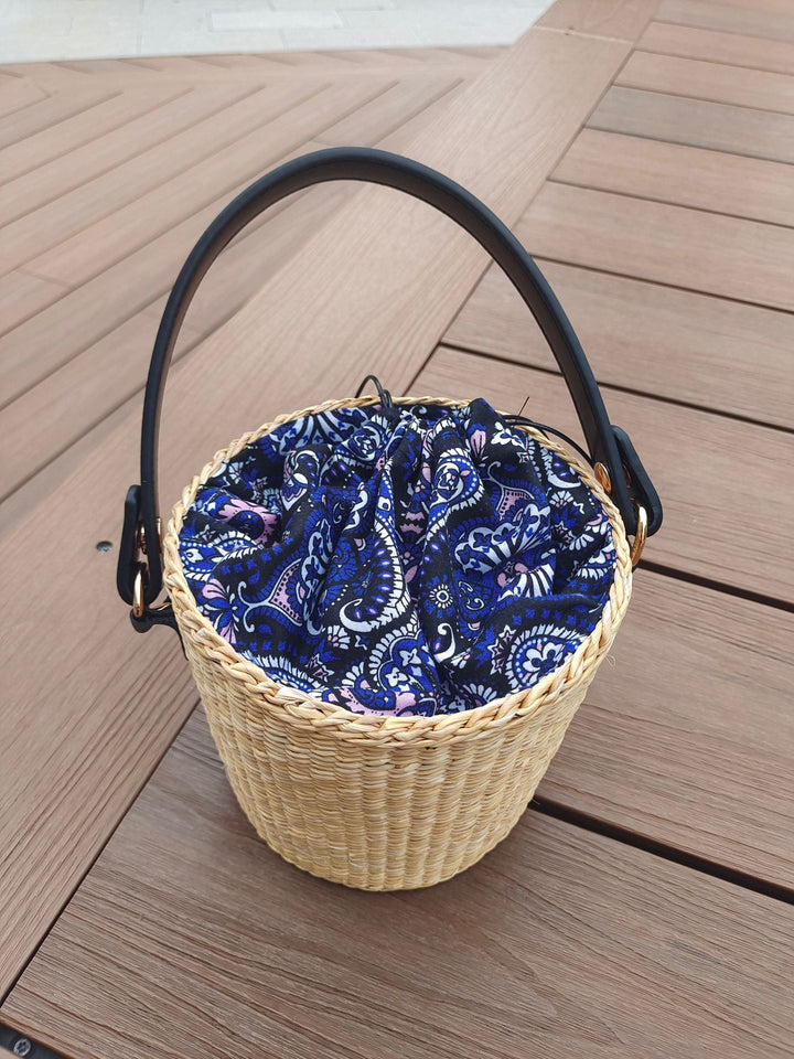 Bohemian Chic Woven Basket Bag Bowlift