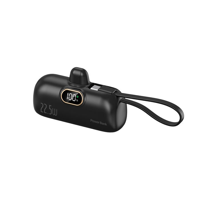 Portable power bank with innovative 22.5W fast charging function and integrated cable system Bowlift
