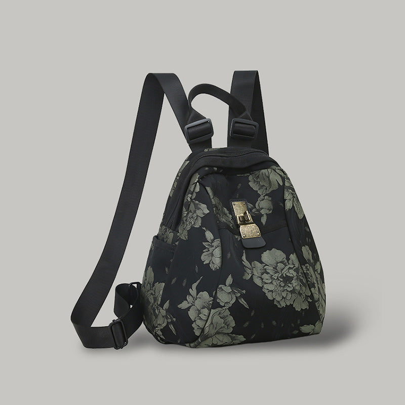 Floral Patterned Sling Backpack Bowlift