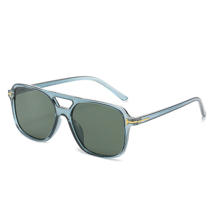 Square Frame Sunglasses with Unique Lens Cut Bowlift