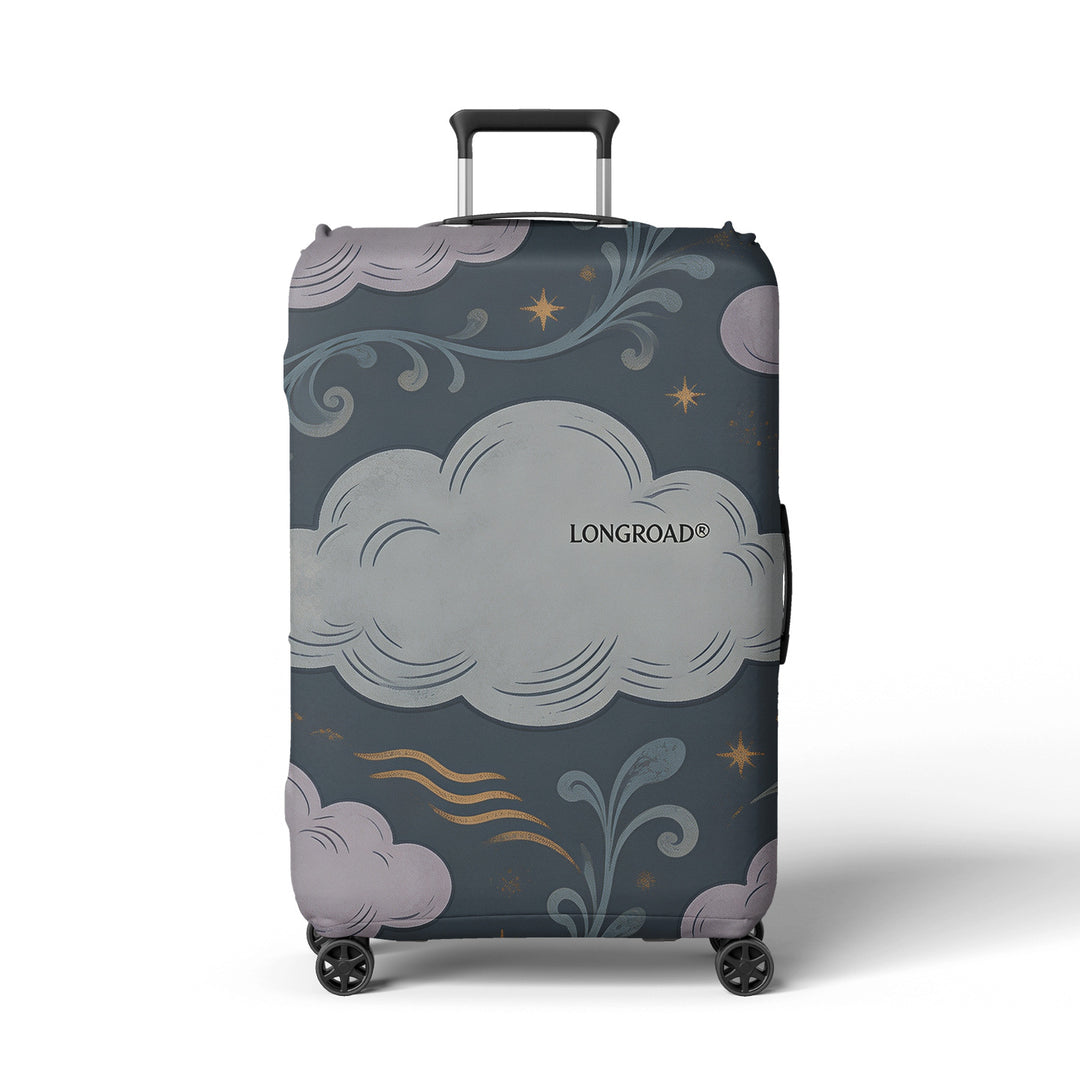 Women’s suitcase cover with floral lavender pattern Bowlift