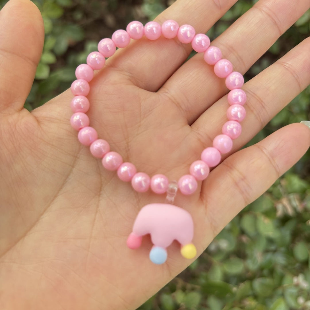 Cute bracelet with elephant charm Made of glass Bowlift